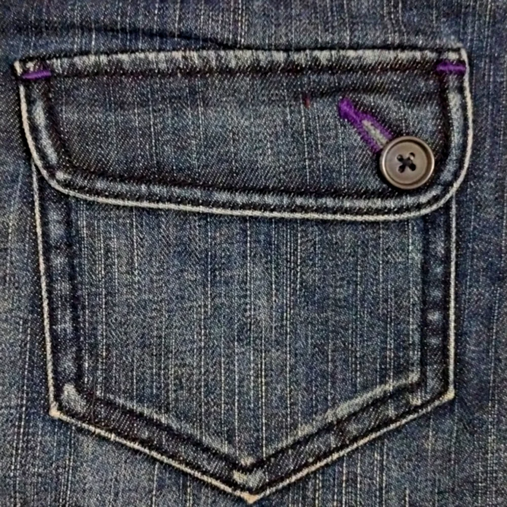 Anthropologie Bica Cheia Double Button Front Denim A-Line Skirt High Waist 0 W27